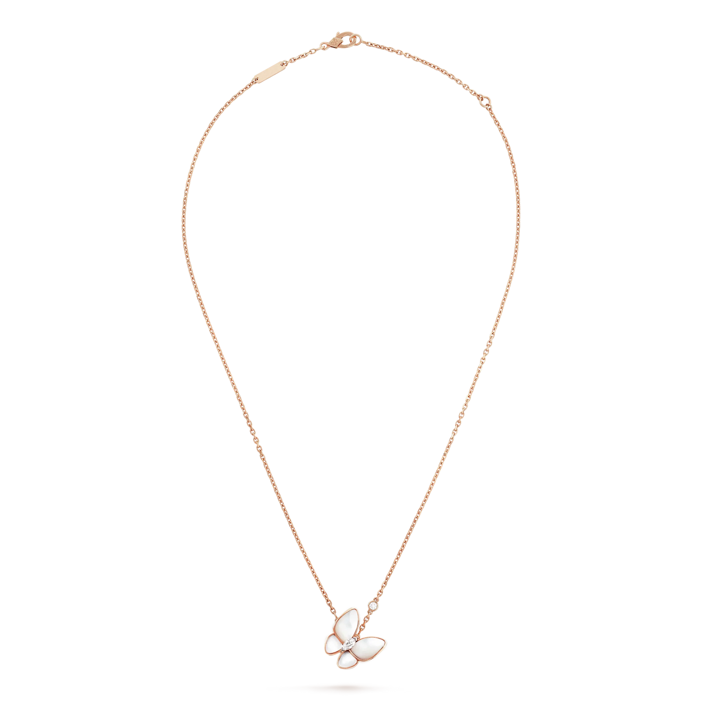 [GALE]BUTTERFLY MOP DIAMOND NECKLACE