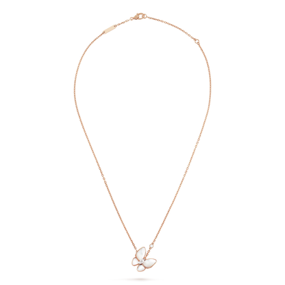 [GALE]BUTTERFLY MOP DIAMOND NECKLACE