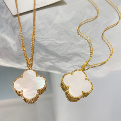 [GALE]CLOVER 25MM MOP LARGE PENDANT NECKLACE