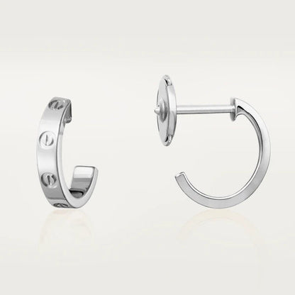[GALE]LOVE EARRINGS 2.65MM SILVER
