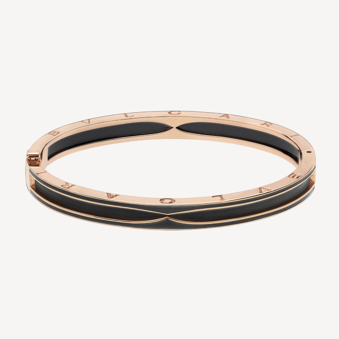 [GALE]ZERO 1 PINK GOLD WITH MATTE BLACK CERAMIC BRACELET