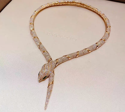 [GALE]HAUTE COUTURE GOLD SERPENTI NECKLACE