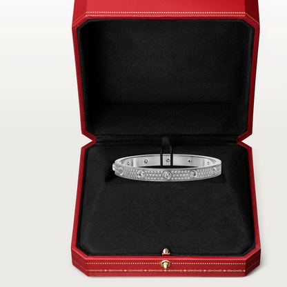 [GALE]LOVE BRACELET 6.1MM DIAMOND-PAVED 10 BIG DIAMONDS