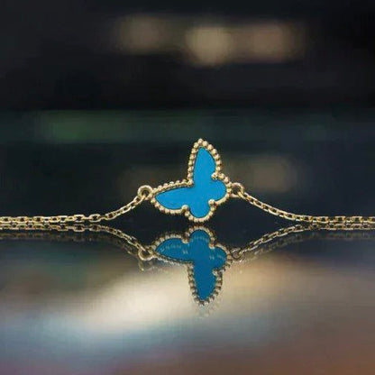 [GALE]BUTTERFLY TURQUOISE BUTTERFLY BRACELET