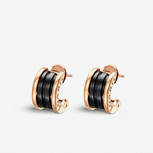 [GALE]ZERO 1 PINK GOLD CERAMIC EARRINGS
