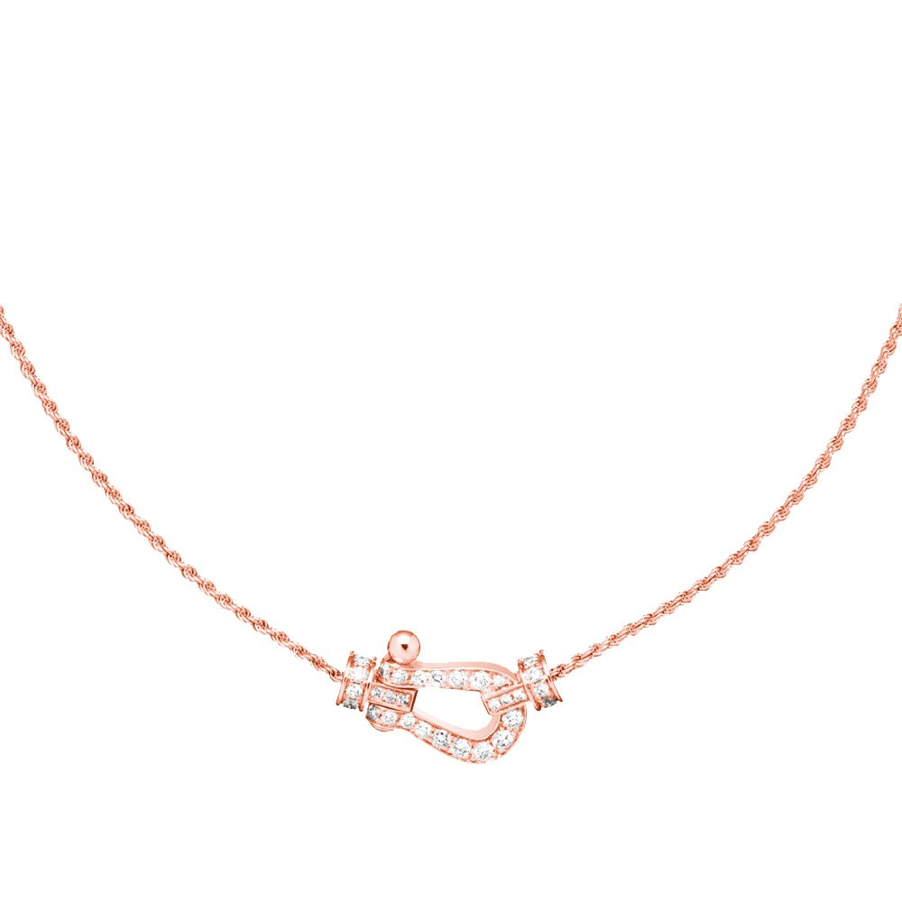 [GALE]FORCE 10 PINK GOLD DIAMOND NECKLACE