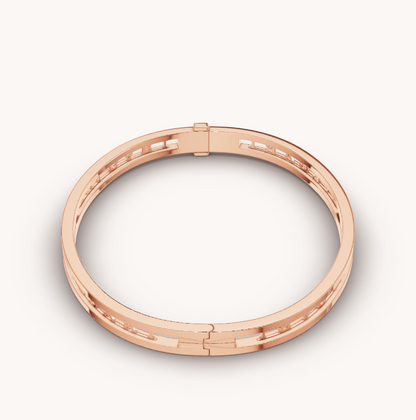 [GALE]ZERO 1 SPIRAL LOGO PINK GOLD BRACELET