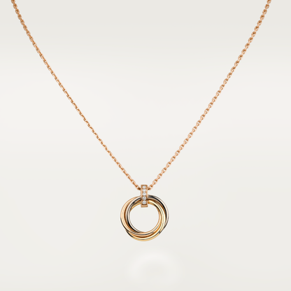 [GALE]TRINITY NECKLACE GOLD  DIAMONDS