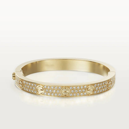 [GALE]LOVE BRACELET 6.1MM DIAMOND-PAVED