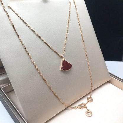 [GALE]DREAM NECKLACE CARNELIAN 1 DIAMOND