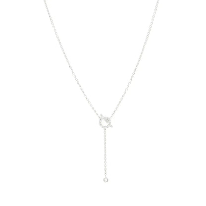 [GALE]FINESSE SILVER DIAMOND NECKLACE
