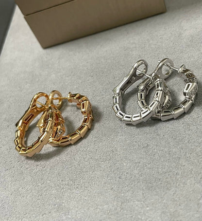 [GALE]SERPENTI EARRINGS HALF DIAMOND