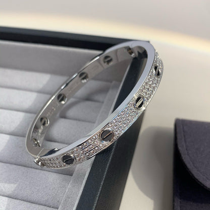 [GALE]LOVE BRACELET 6.1MM DIAMOND-PAVED CERAMIC