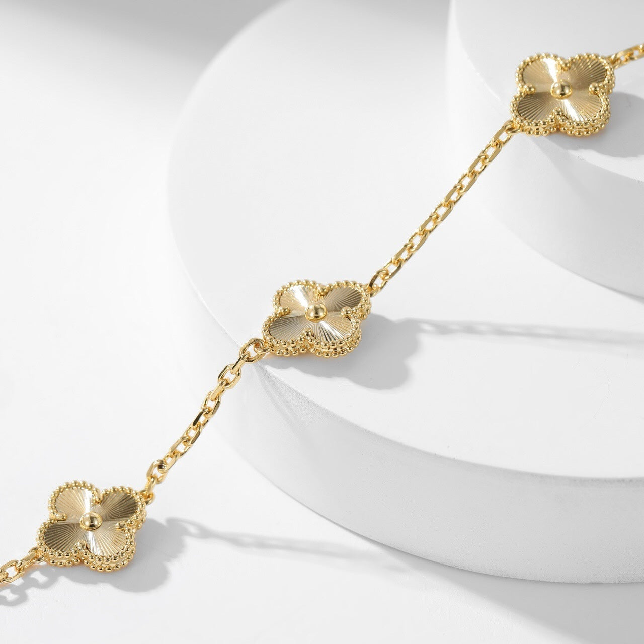 [GALE]CLOVER 10 MOTIFS LASER NECKLACE