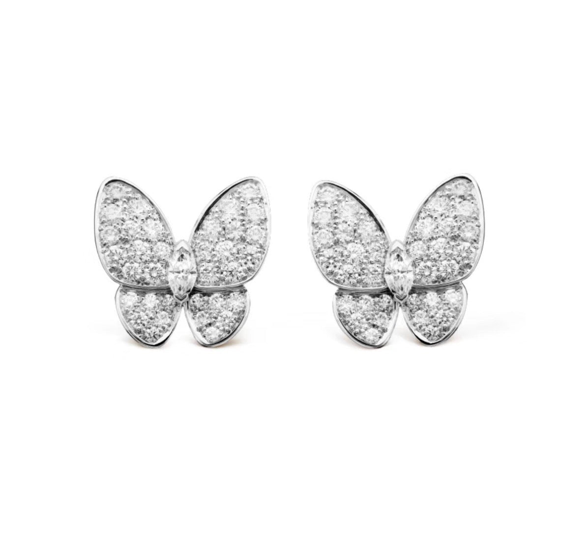 [GALE]BUTTERFLY ALL DIAMOND EARRINGS