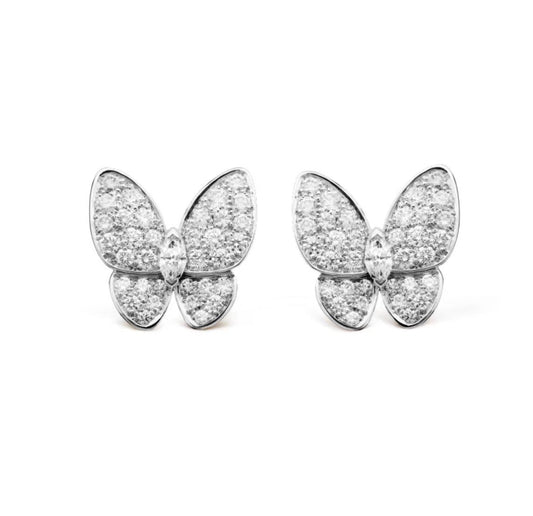 [GALE]BUTTERFLY ALL DIAMOND EARRINGS