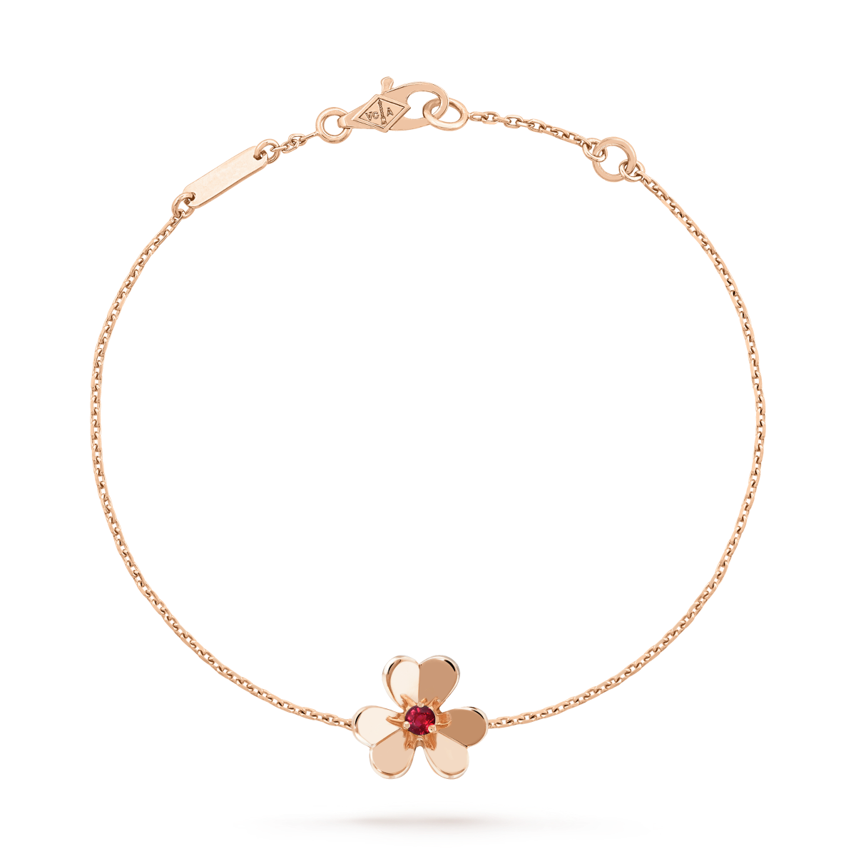 [NOVO]FRIVOLE GOLD BLUME ROSA MALACHIT ARMBAND