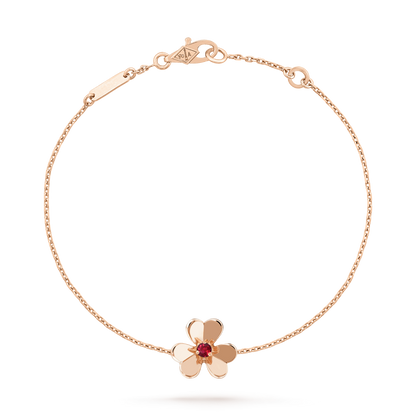 [NOVO]FRIVOLE GOLD BLUME ROSA MALACHIT ARMBAND