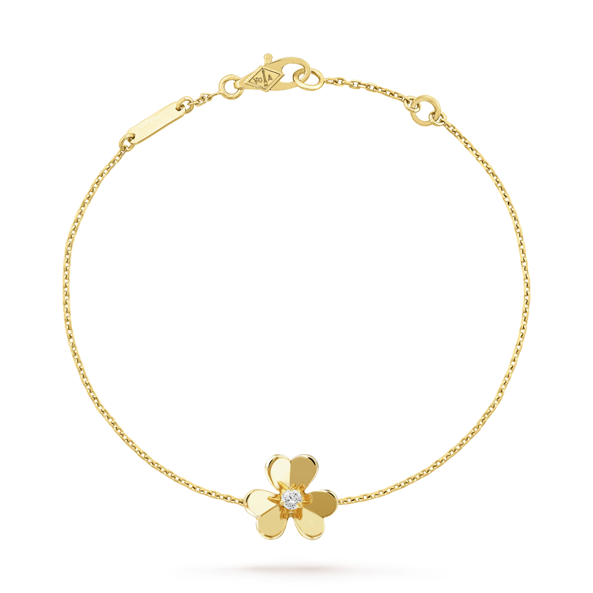 [NOVO]FRIVOLE GOLD BLUME ROSA MALACHIT ARMBAND