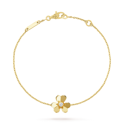 [NOVO]FRIVOLE GOLD BLUME ROSA MALACHIT ARMBAND
