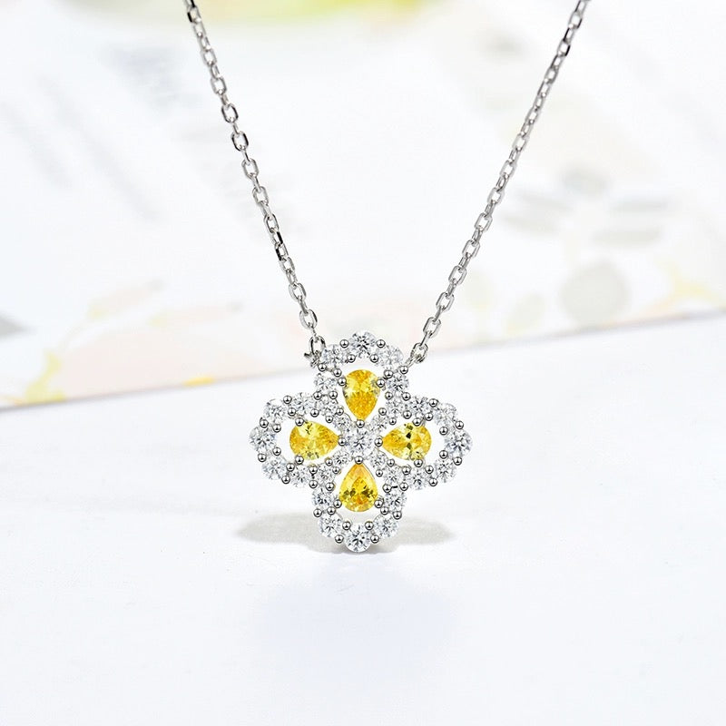 [GALE]LOOP NECKLACE FULL MOTIF DIAMOND 16MM MULTIPLE COLORS