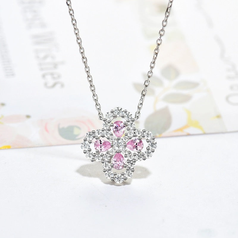 [GALE]LOOP NECKLACE FULL MOTIF DIAMOND 16MM MULTIPLE COLORS