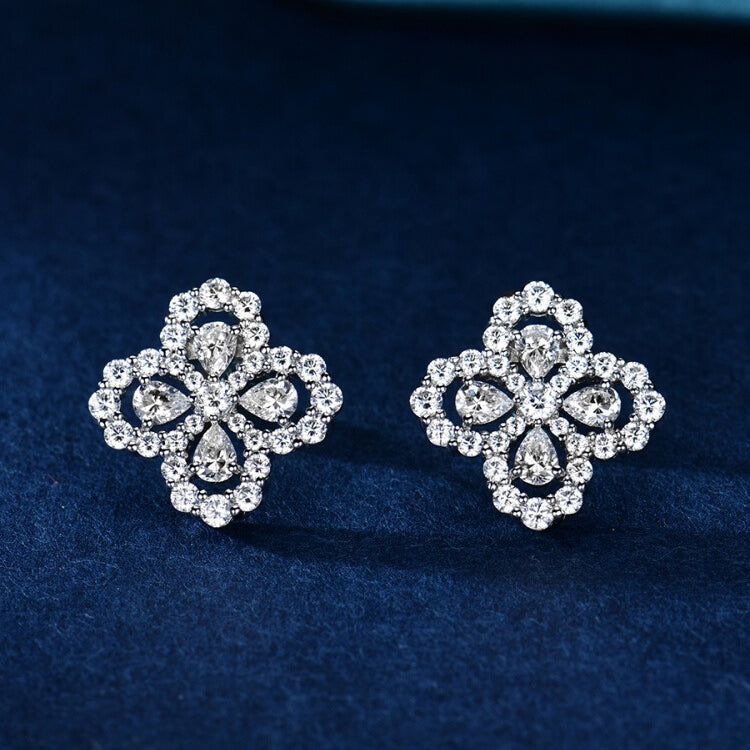 [GALE]LOOP EARRINGS FULL MOTIF DIAMOND 16MM