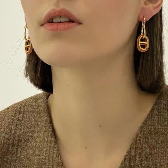 [GALE]HM O'MAILLON GOLD EARRINGS