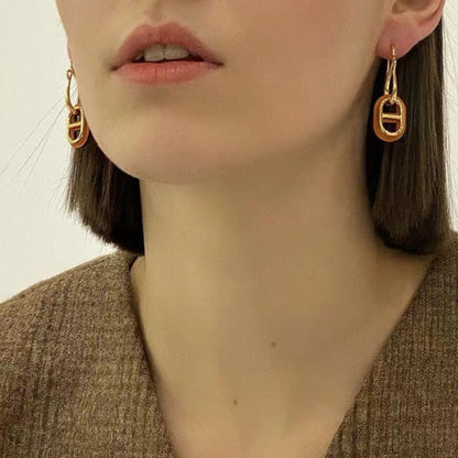 [GALE]HM O'MAILLON GOLD EARRINGS