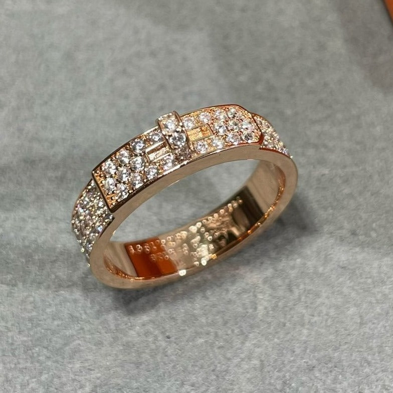 [GALE]KELLY PINK GOLD DIAMOND RING