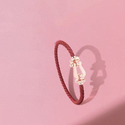 [GALE]FORCE 10 HALF DIAMOND PINK GOLD RED CORDERI LARGE AND MEDIUM MODEL