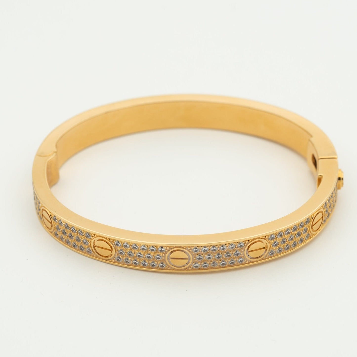 [GALE]LOVE BRACELET 6.1MM DIAMOND-PAVED