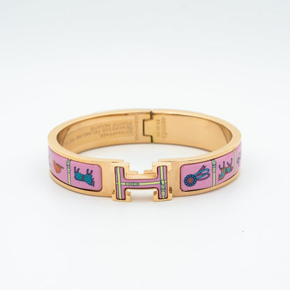 [GALE]H PINK GOLD BRACELET PINK CERAMIC