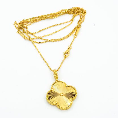 [GALE]CLOVER 25MM PEDANT NECKLACE GOLD