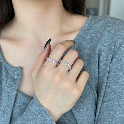 [NOVO]エタニティラウンドカットテニスリング