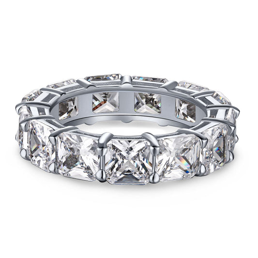 [GALE]Elegant Princess Cut Tennis Ring
