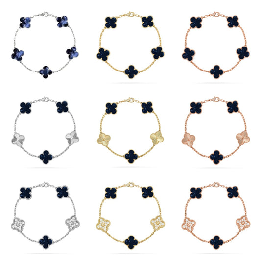 [GALE]CLOVER 5 MOTIF PIETERSITE BRACELET COLLECTION