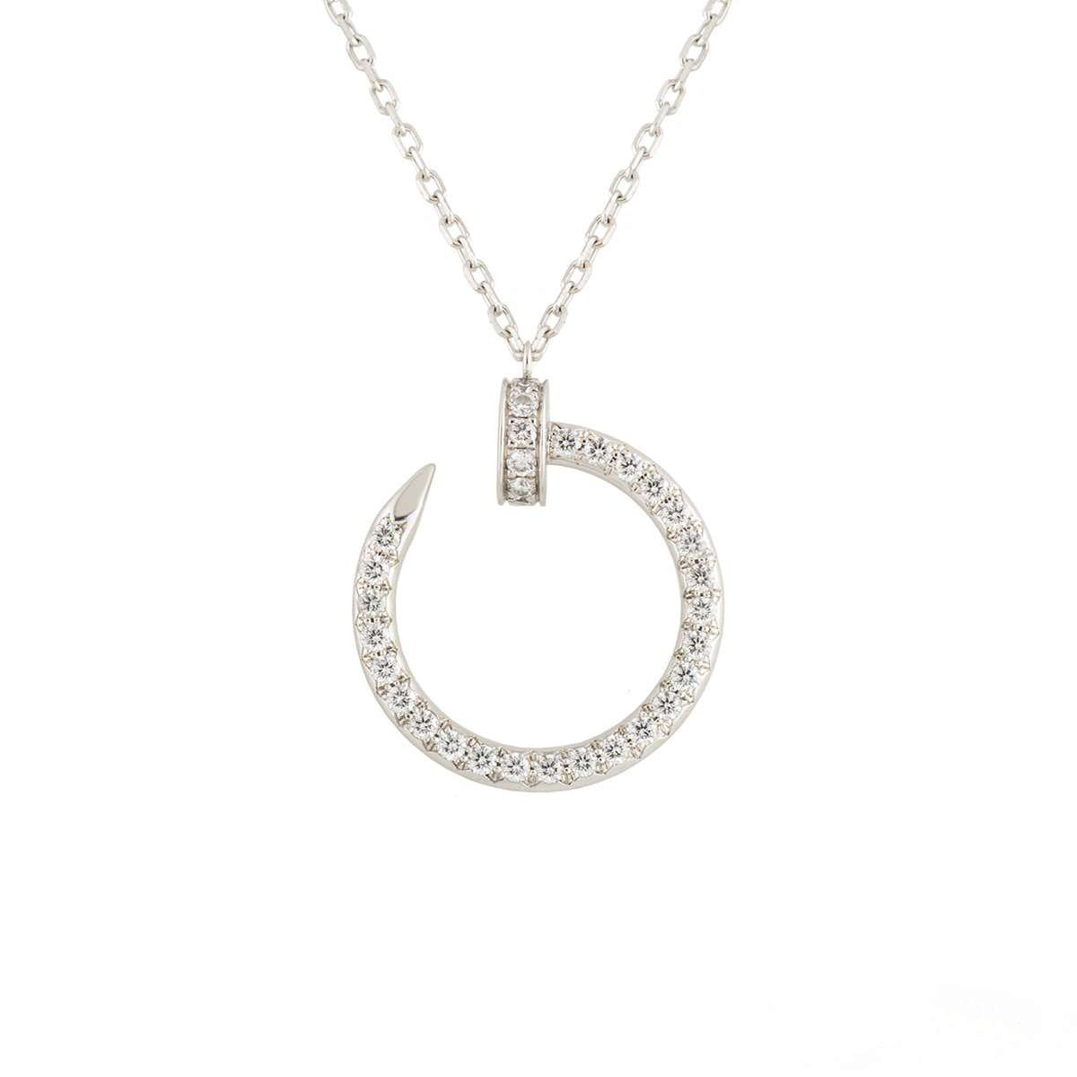 [GALE]JUSTE NECKLACE SILVER DIAMONDS