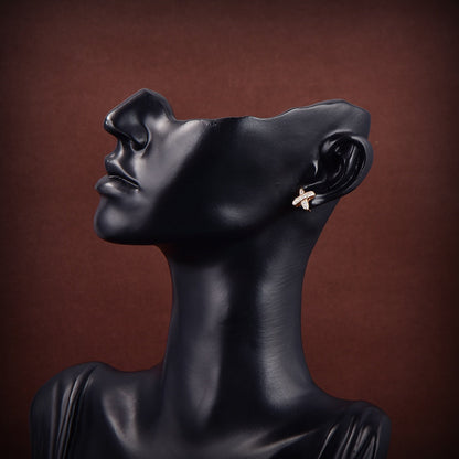 [GALE]JEUX DE GOLD DIAMOND EARRINGS