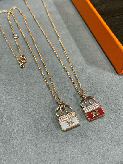 [GALE]H CIRCE MOISSANITE PENDANT NECKLACE GOLD