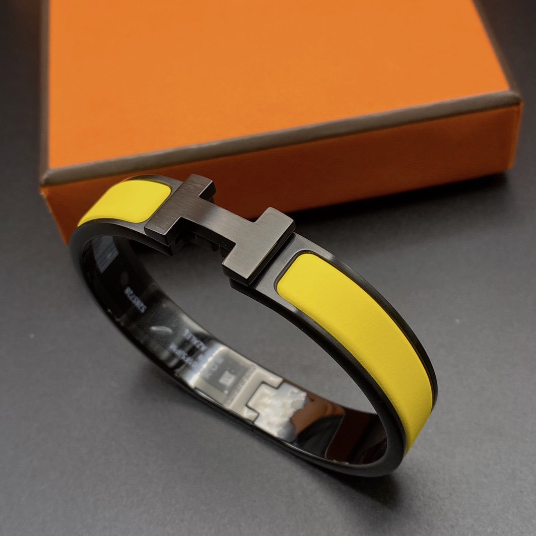[GALE]CLIC HM SO BLACK YELLOW BRACELET