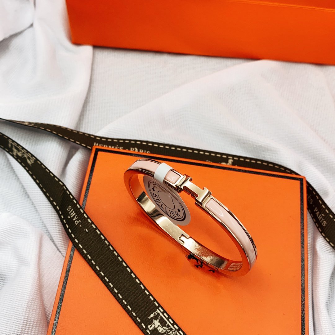 [GALE]CLASSIC HM CLIC  PINK 8MM ENAMEL BRACELET