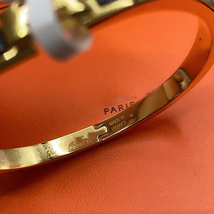 [GALE]CLASSIC HM CLIC BLACK 8MM ENAMEL BRACELET