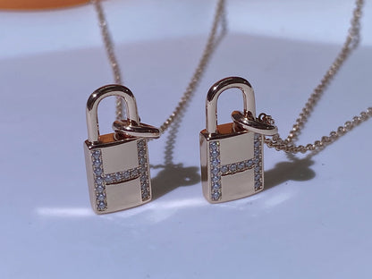 [GALE]HM ADVANCED NICHE LOCK HEAD NECKLACE DIAMONDS