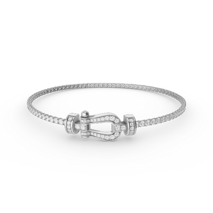 [GALE]FORCE  HORSESHOE  DIAMOND TENNIS BRACELET