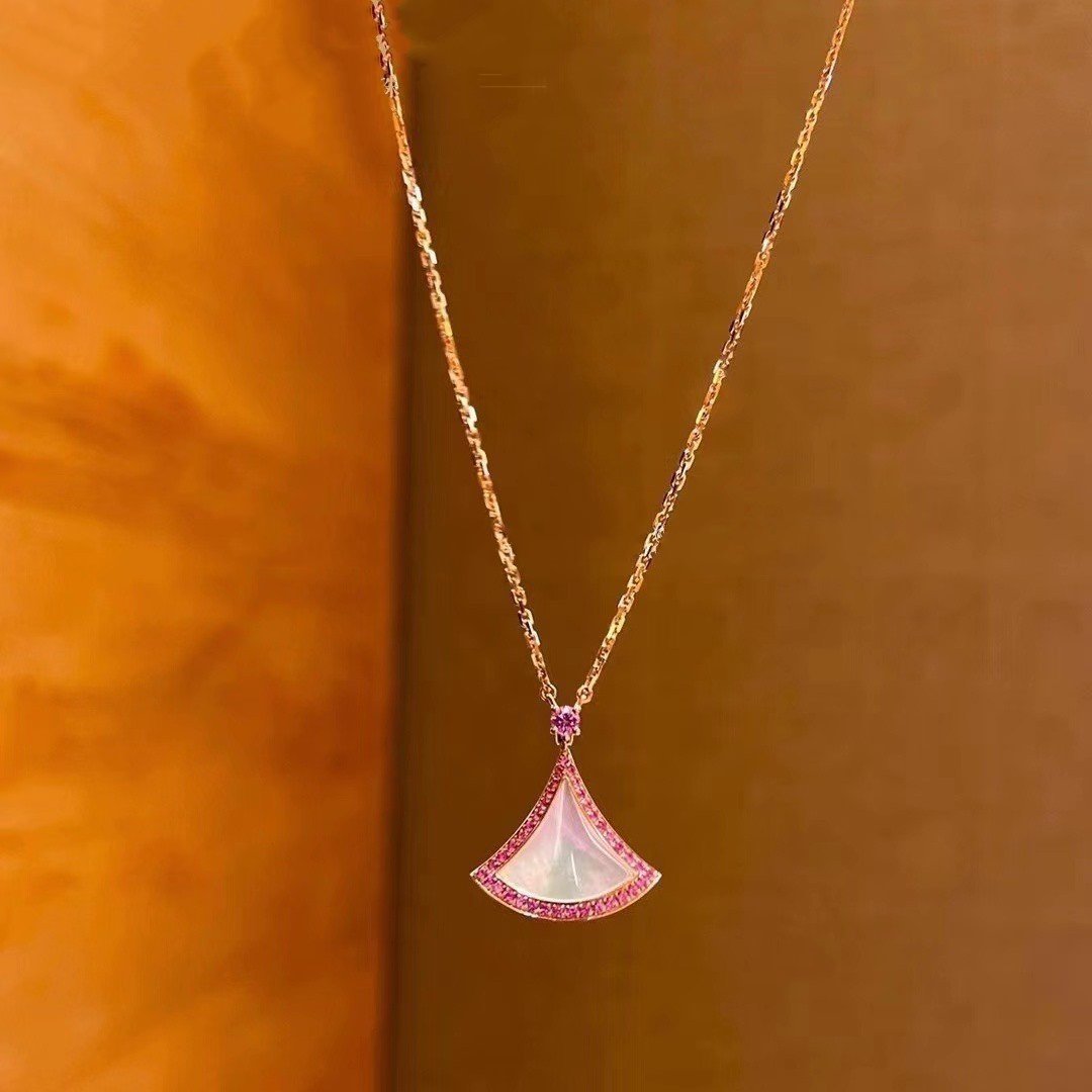 [GALE]DREAM NECKLACE MOP DIAMOND PINK