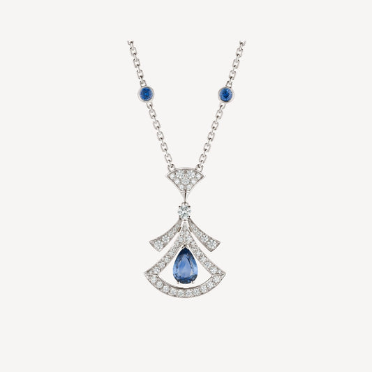 [GALE]DREAM NECKLACE AGATE DIAMOND SILVER