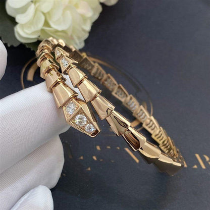 [GALE]SERPENTI BRACELET DIAMONDS PINK GOLD