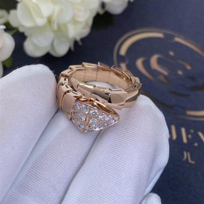 [GALE]SERPENTI RING PINK GOLD DIAMOND