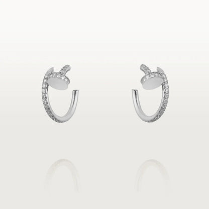 [GALE]JUSTE EARRINGS 12.75MM SILVER DIAMOND